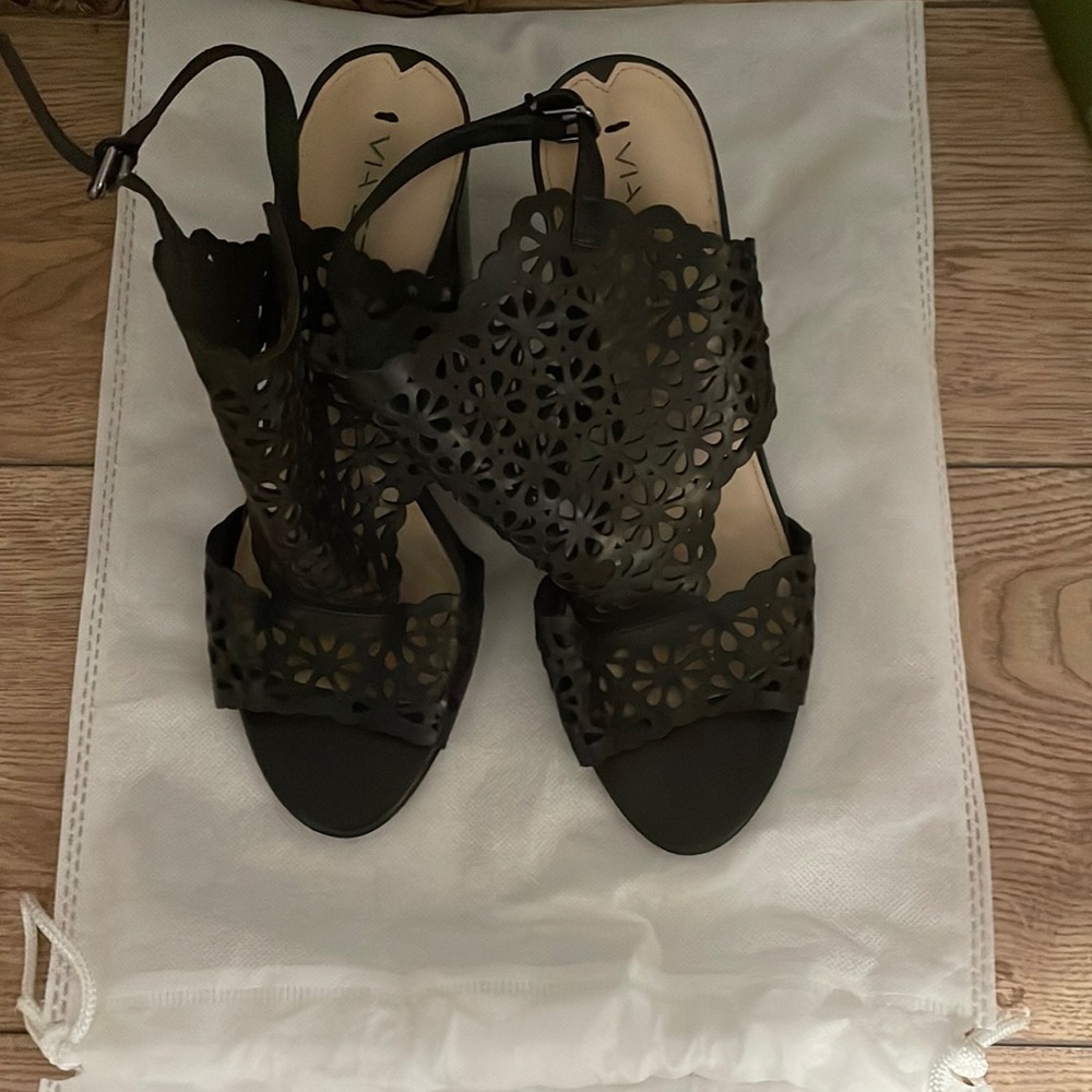 Via Spiga Black Sandals